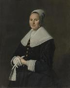 Frans Hals, Portrait of woman with gloves.